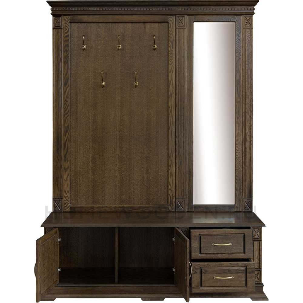 Тумба с вешалкой и зеркалом Верди Классик П3.0487.3.04 (П433.04Z)