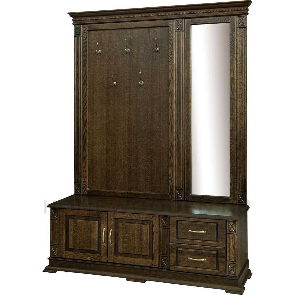 Тумба с вешалкой и зеркалом Верди Классик П3.0487.3.04 (П433.04Z)