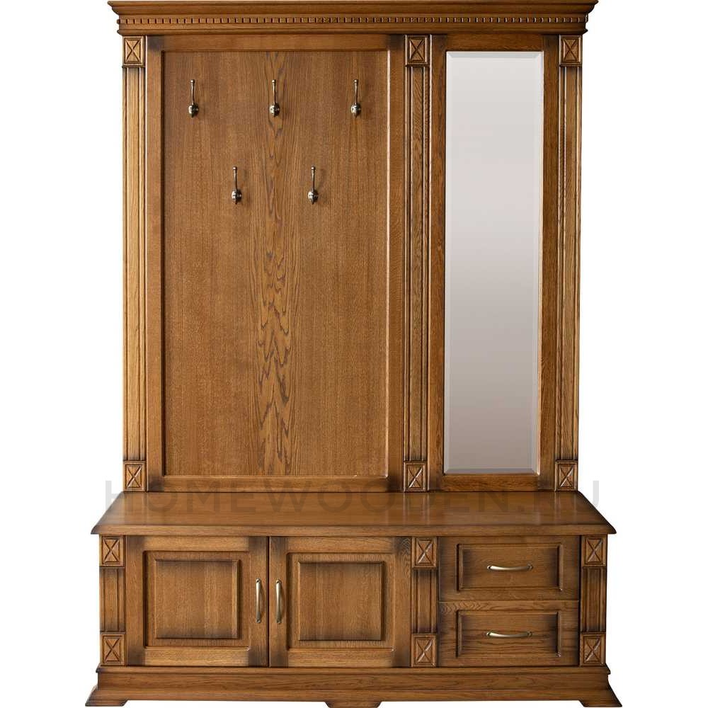 Тумба с вешалкой и зеркалом Верди Классик П3.0487.3.04 (П433.04Z)