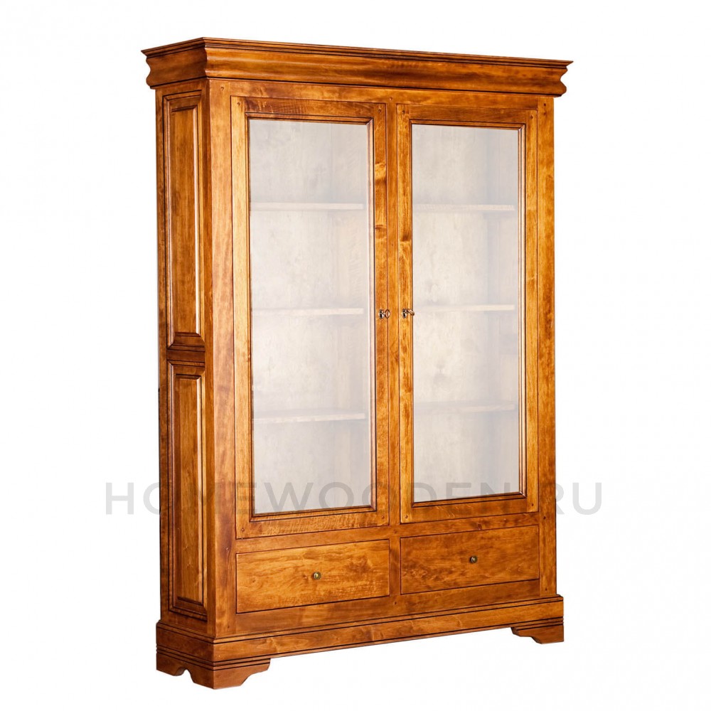 Шкаф с витриной Луи Филипп ОВ 28.02