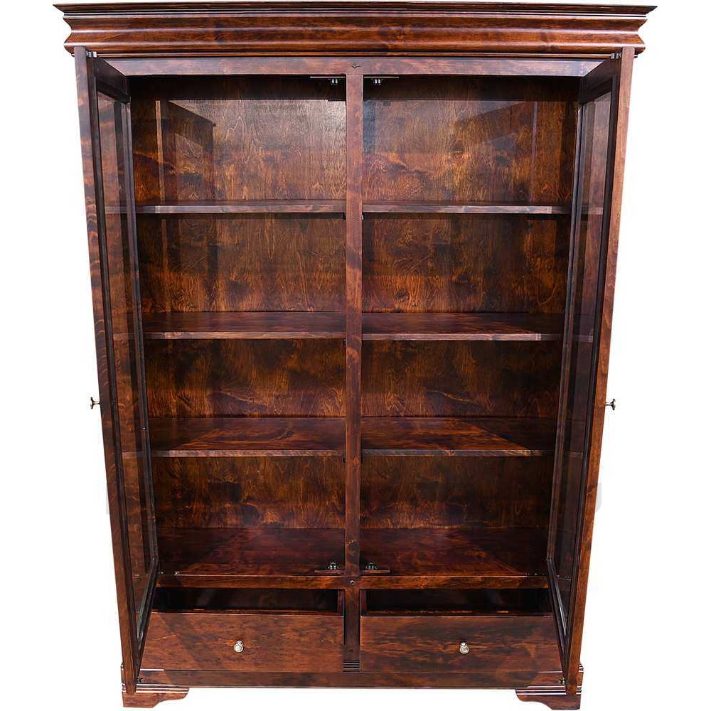 Шкаф с витриной Луи Филипп ОВ 28.02