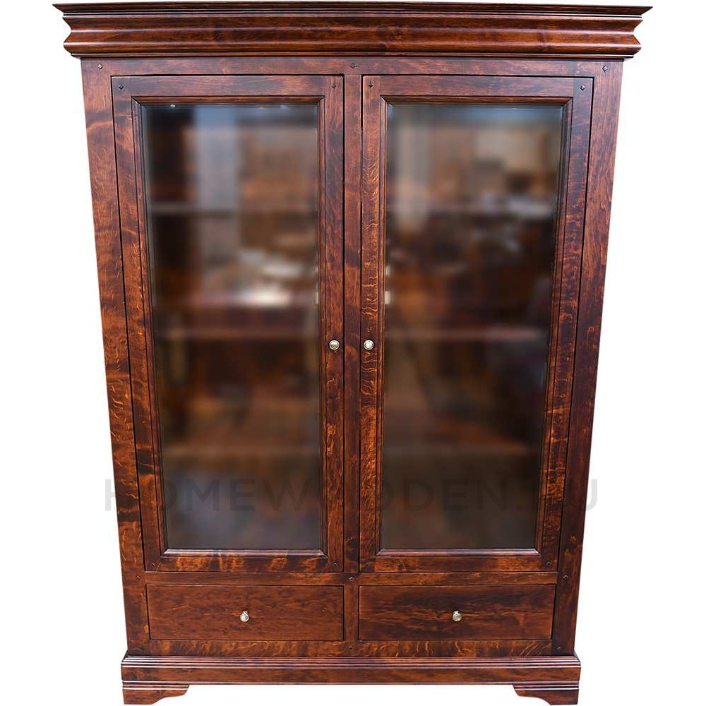 Шкаф с витриной Луи Филипп ОВ 28.02