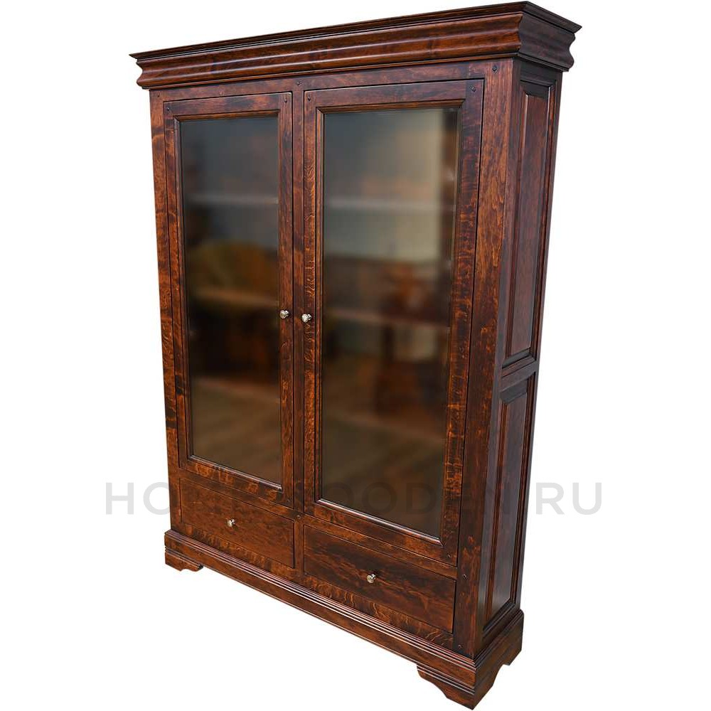 Шкаф с витриной Луи Филипп ОВ 28.02