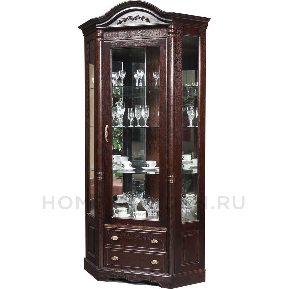 Шкаф-витрина угловая Паола БМ2.671.0.07(2115)