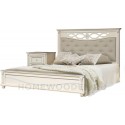 Кровать двойная Валенсия Классик с мягким изголовьем (П254.53)