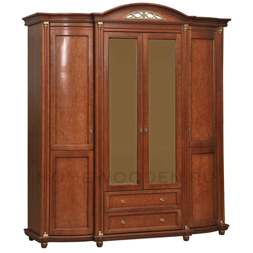 Шкаф для одежды 4д Валенсия Классик П3.0589.1.11 (П254.11)