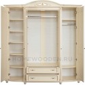Шкаф для одежды 4д Валенсия Классик П3.0589.1.11 (П254.11)