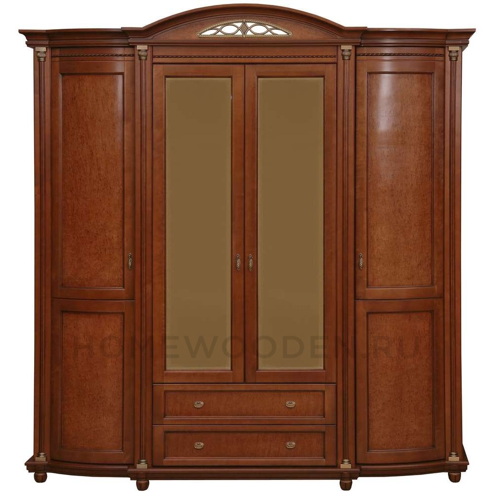 Шкаф для одежды 4д Валенсия Классик П3.0589.1.11 (П254.11)