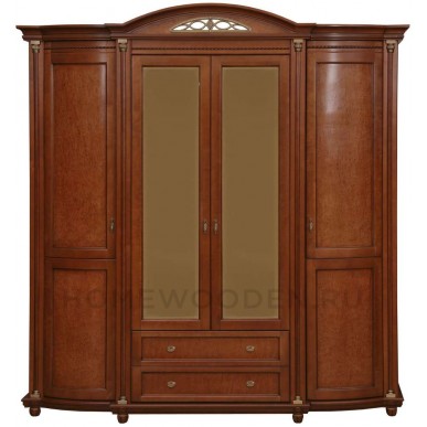 Шкаф для одежды 4д Валенсия Классик П3.0589.1.11 (П254.11)