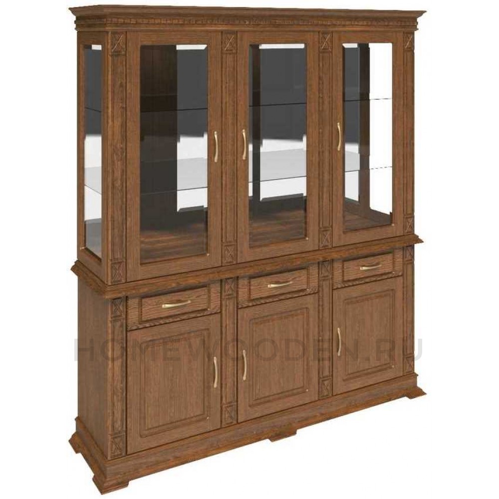 Шкаф комбинированный 3д Верди Классик П1.0487.0.20 (П487.20з)