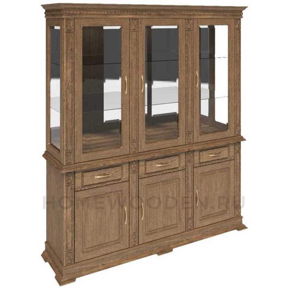 Шкаф комбинированный 3д Верди Классик П1.0487.0.20 (П487.20з)