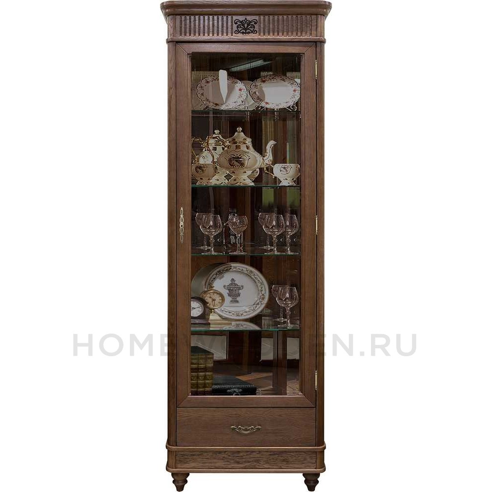 Шкаф с витриной Юстина 2371 БМ690