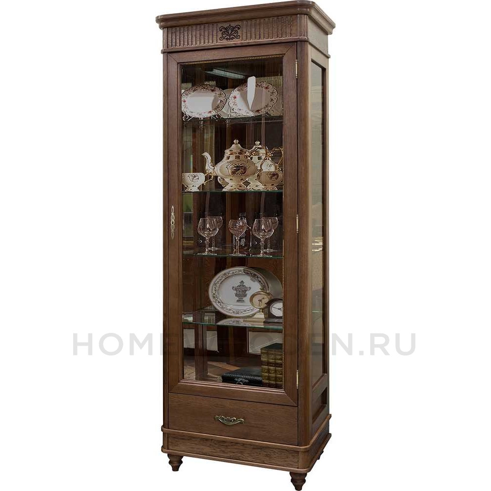 Шкаф с витриной Юстина 2371 БМ690