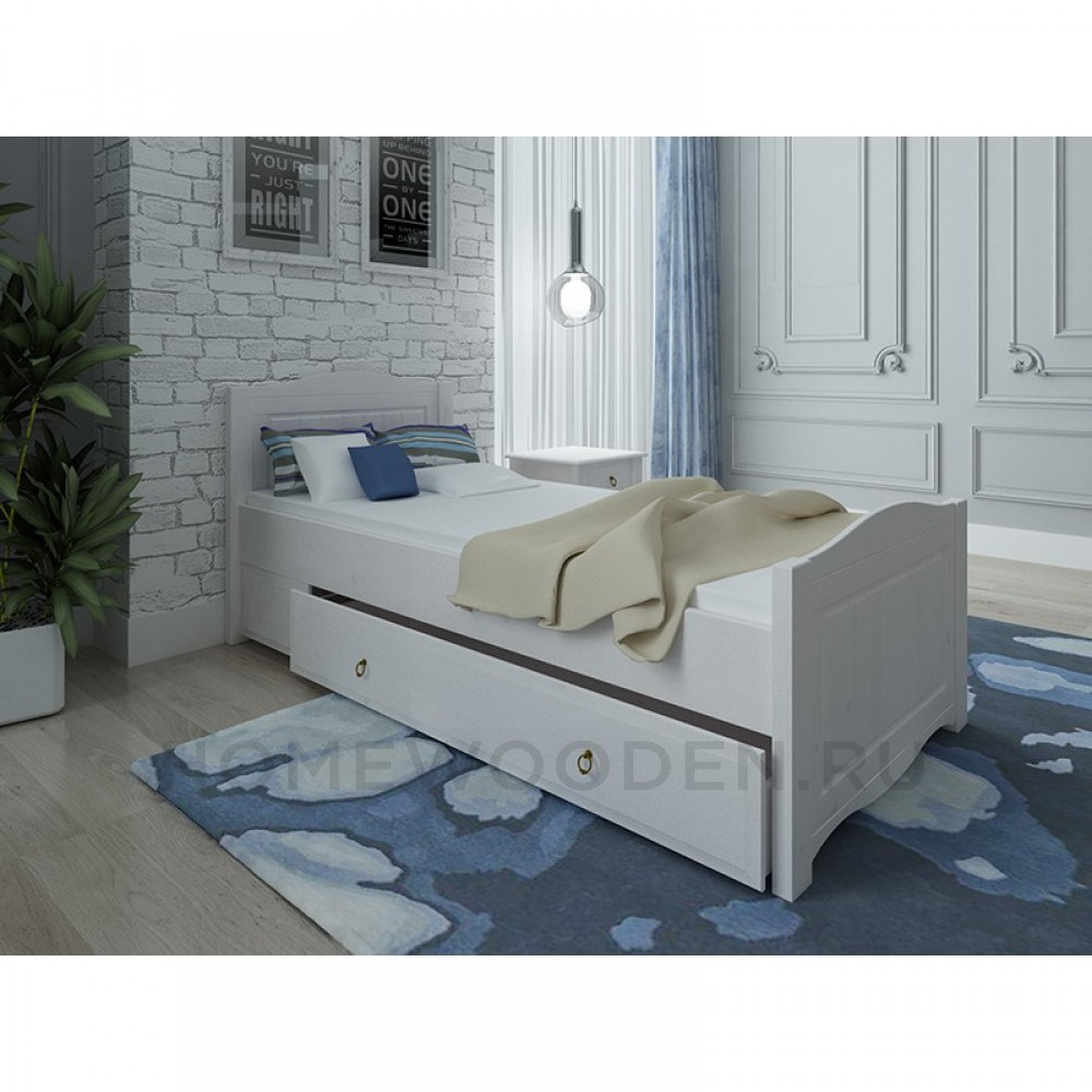 Кровать Милано с выкатным ящиком