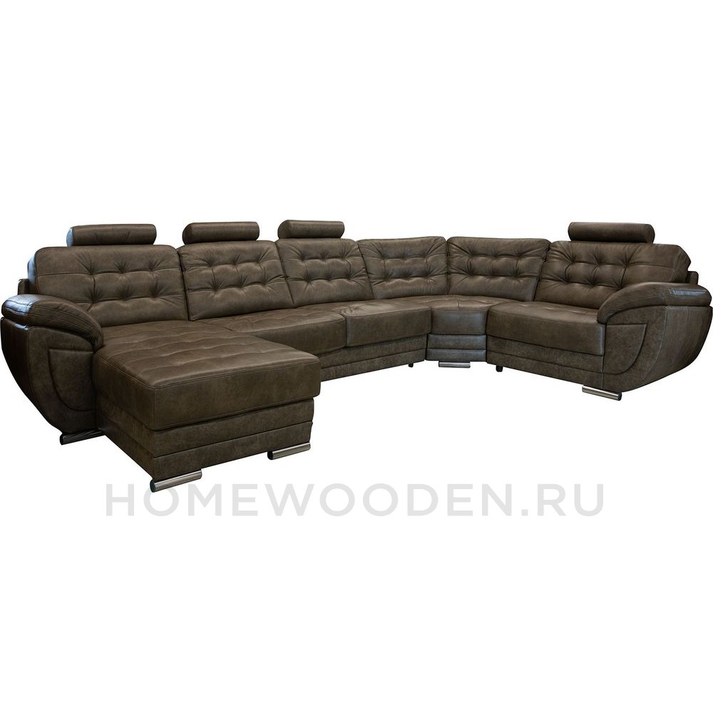 Диван угловой кожаный Редфорд 2