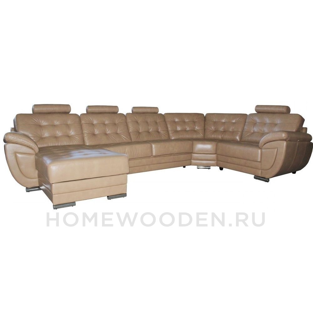 Диван угловой кожаный Редфорд 2