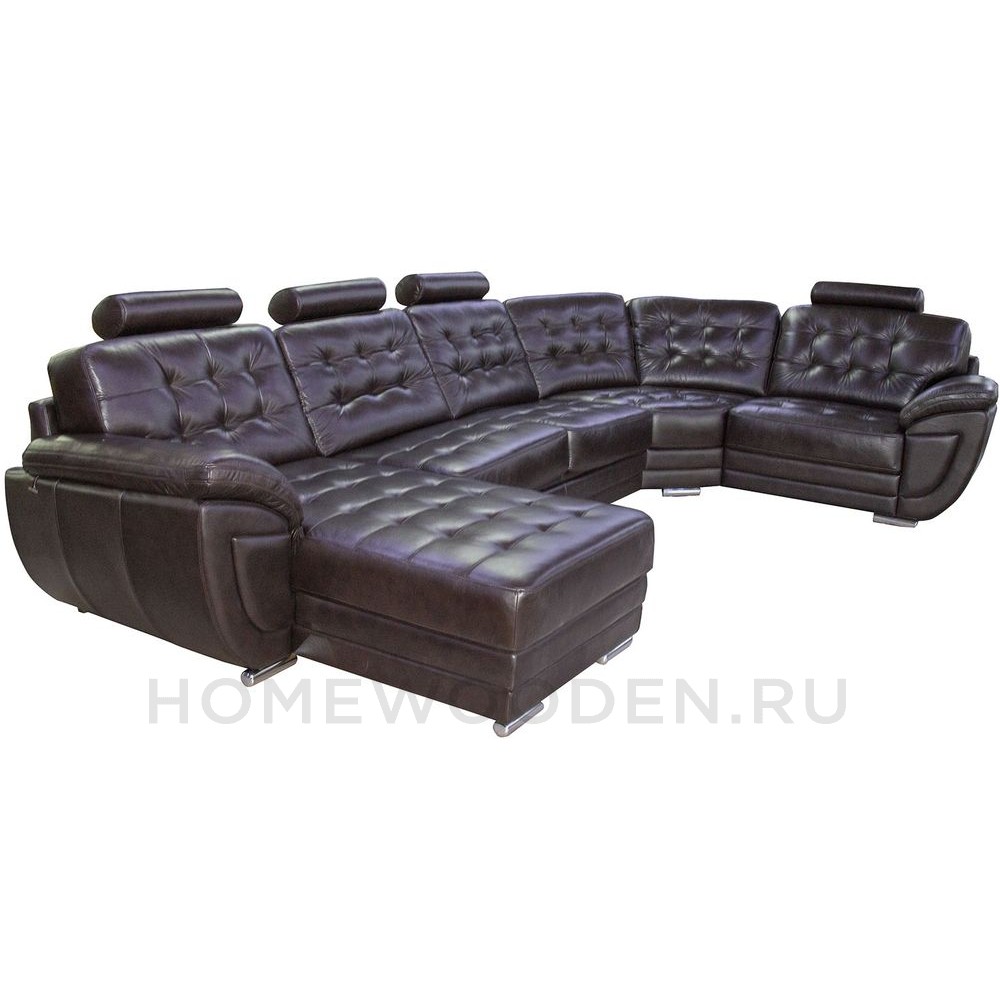 Диван угловой кожаный Редфорд 2