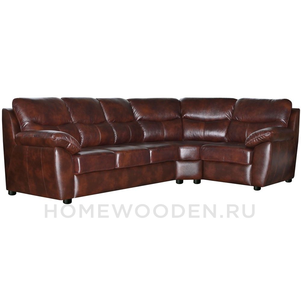 Диван угловой кожаный Плаза