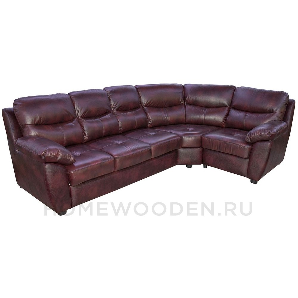 Диван угловой кожаный Плаза