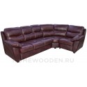 Диван угловой кожаный Плаза