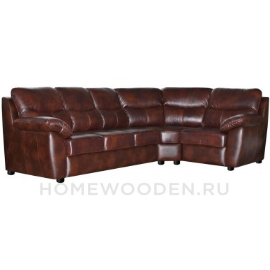 Диван угловой кожаный Плаза