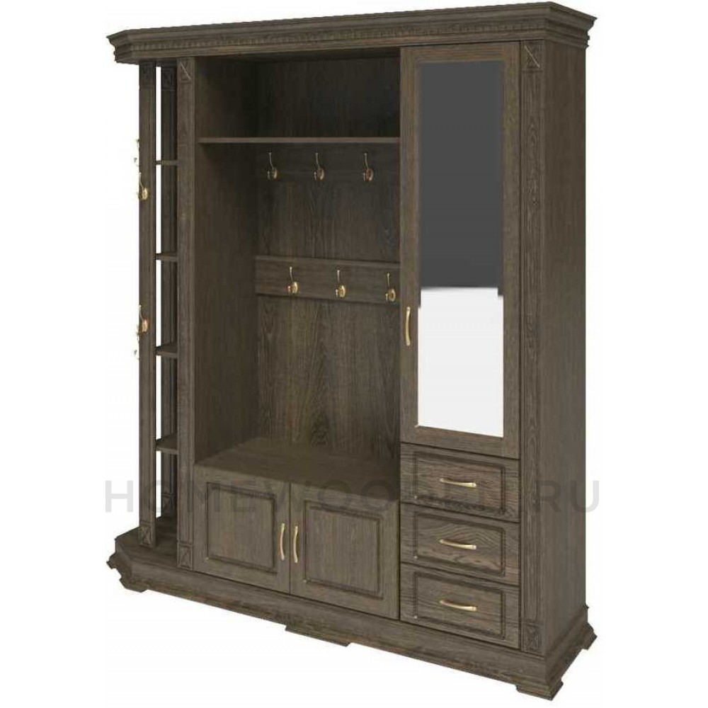 Шкаф комбинированный для прихожей Верди Классик П3.0487.3.32 (П433.02)