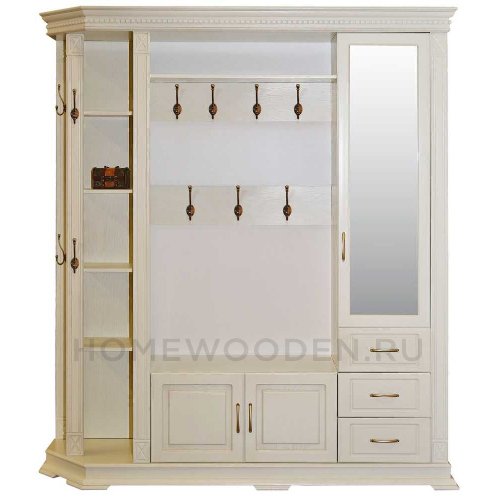 Шкаф комбинированный для прихожей Верди Классик П3.0487.3.32 (П433.02)