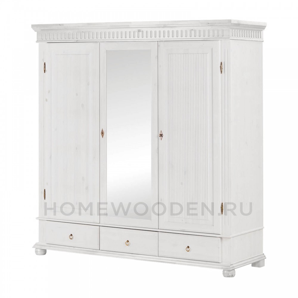 Шкаф "Хельсинки" 3SP-M из массива сосны