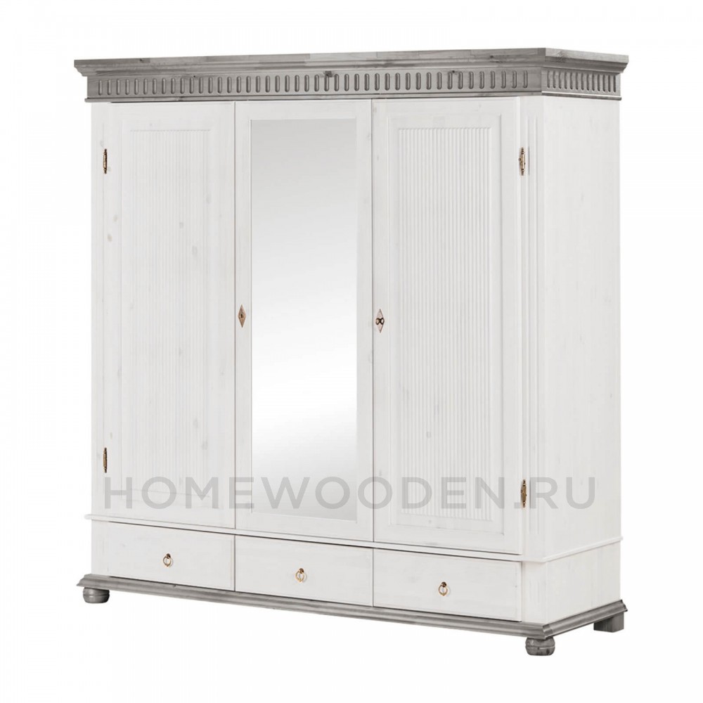 Шкаф "Хельсинки" 3SP-M из массива сосны