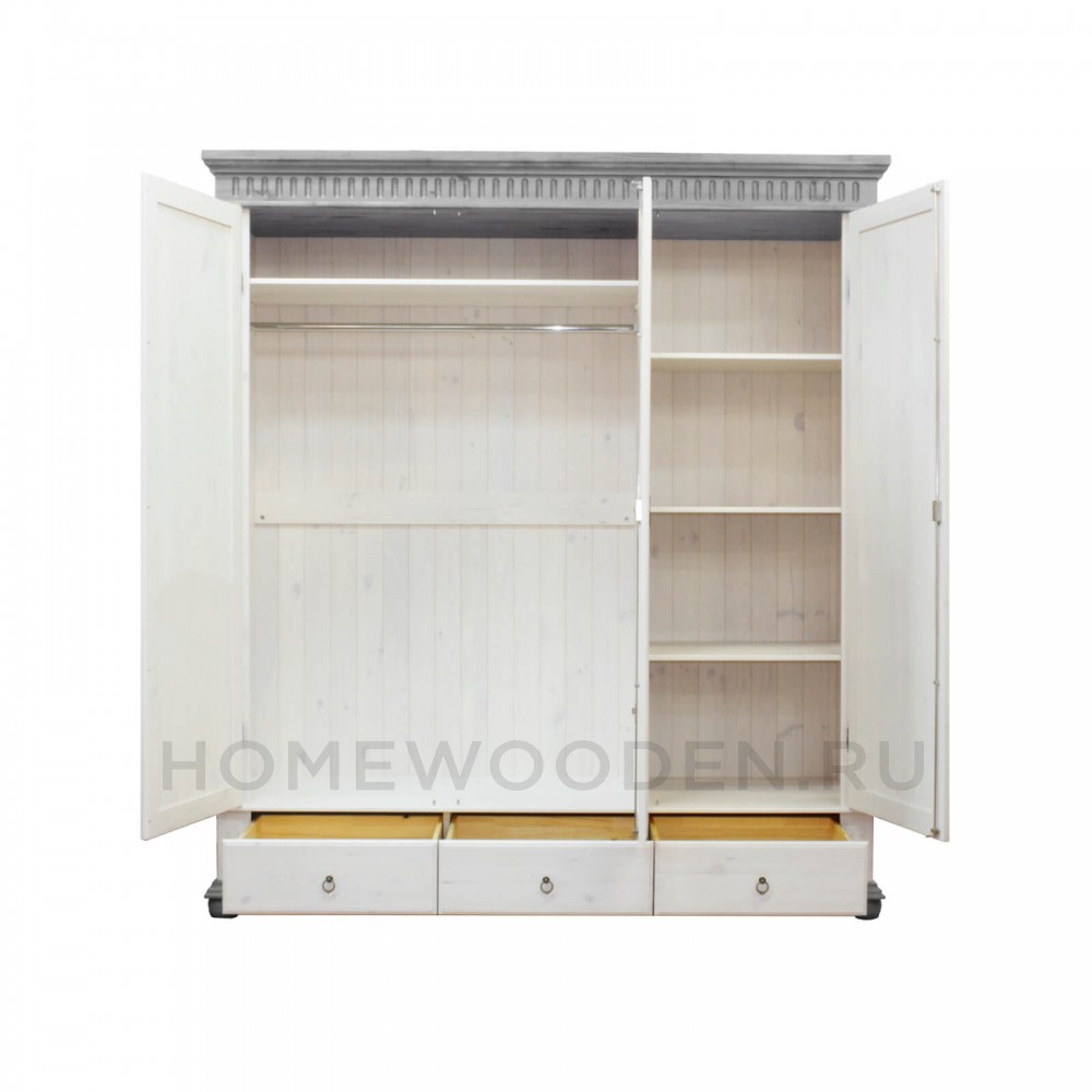 Шкаф "Хельсинки" 3SP-M из массива сосны