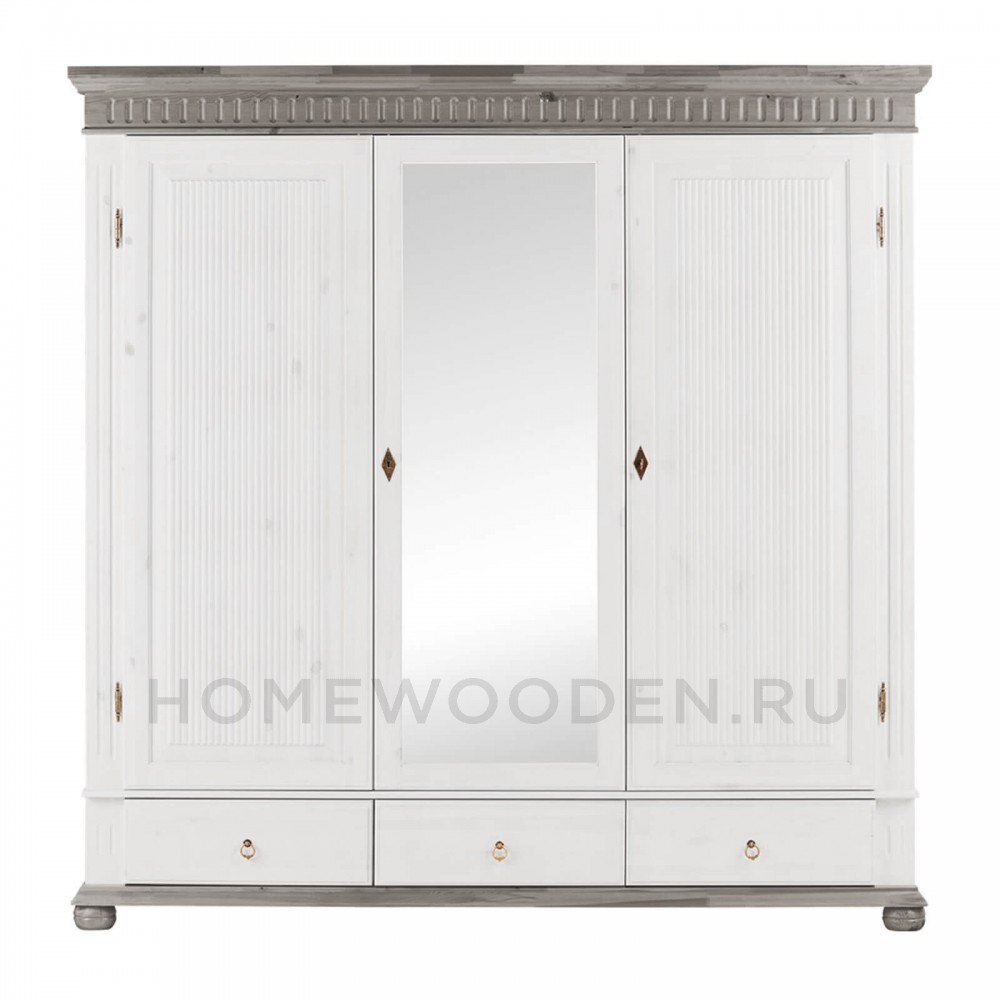 Шкаф "Хельсинки" 3SP-M из массива сосны