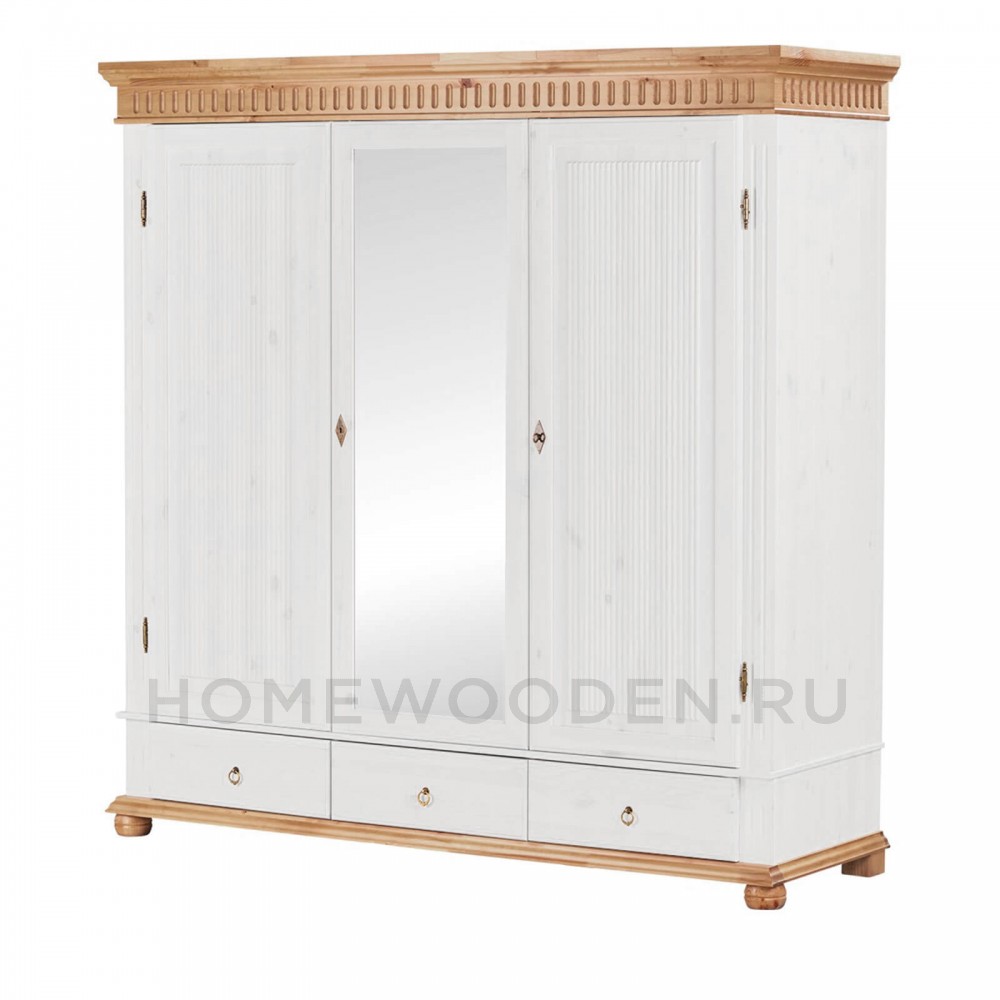 Шкаф "Хельсинки" 3SP-M из массива сосны