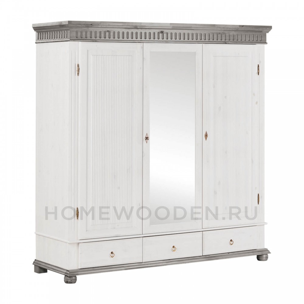 Шкаф "Хельсинки" 3SP-M из массива сосны