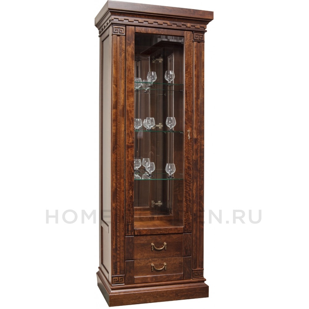 Шкаф с витриной Ривьера ГМ-5806
