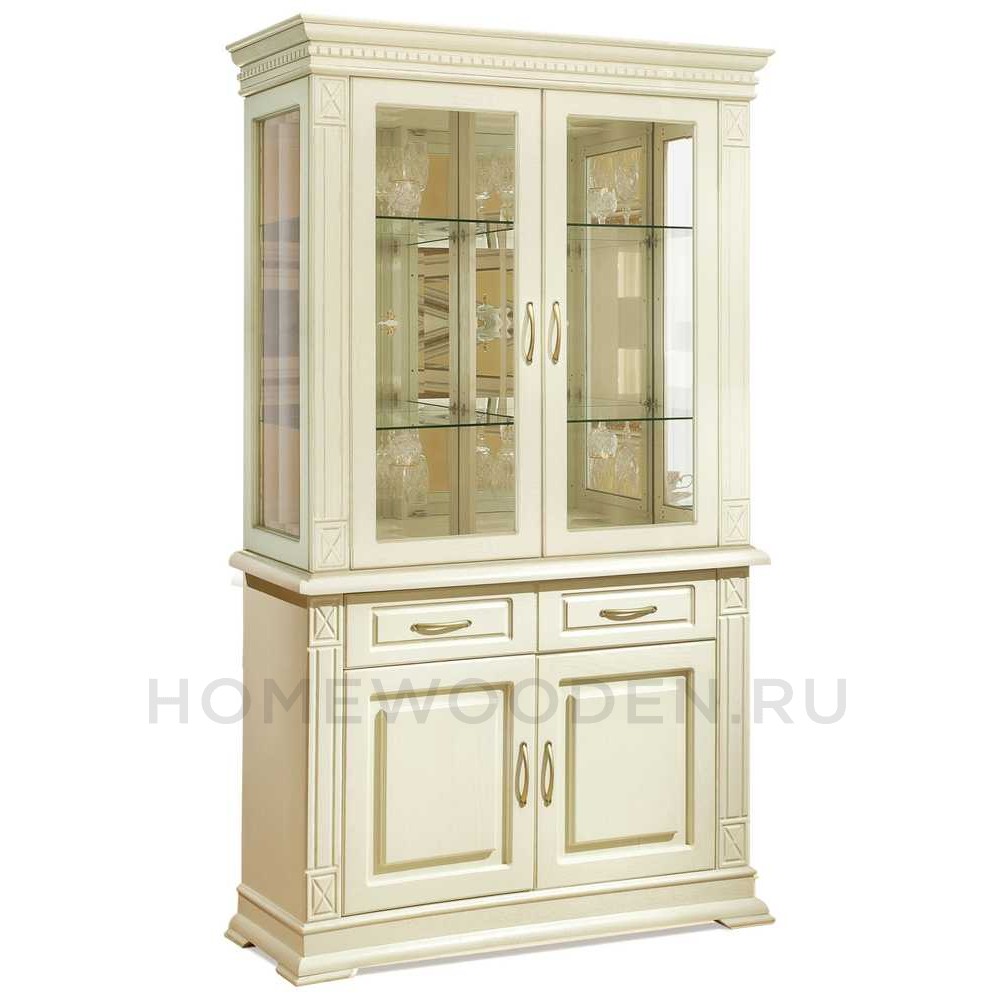 Шкаф комбинированный 2д Верди Классик П1.0487.0.19 (П487.19з)