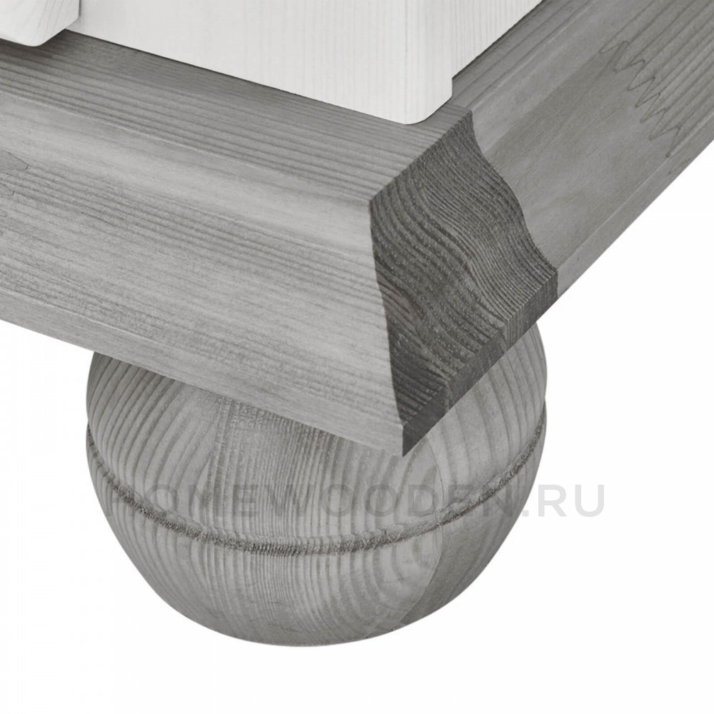 Стеллаж Хельсинки 01 из массива сосны