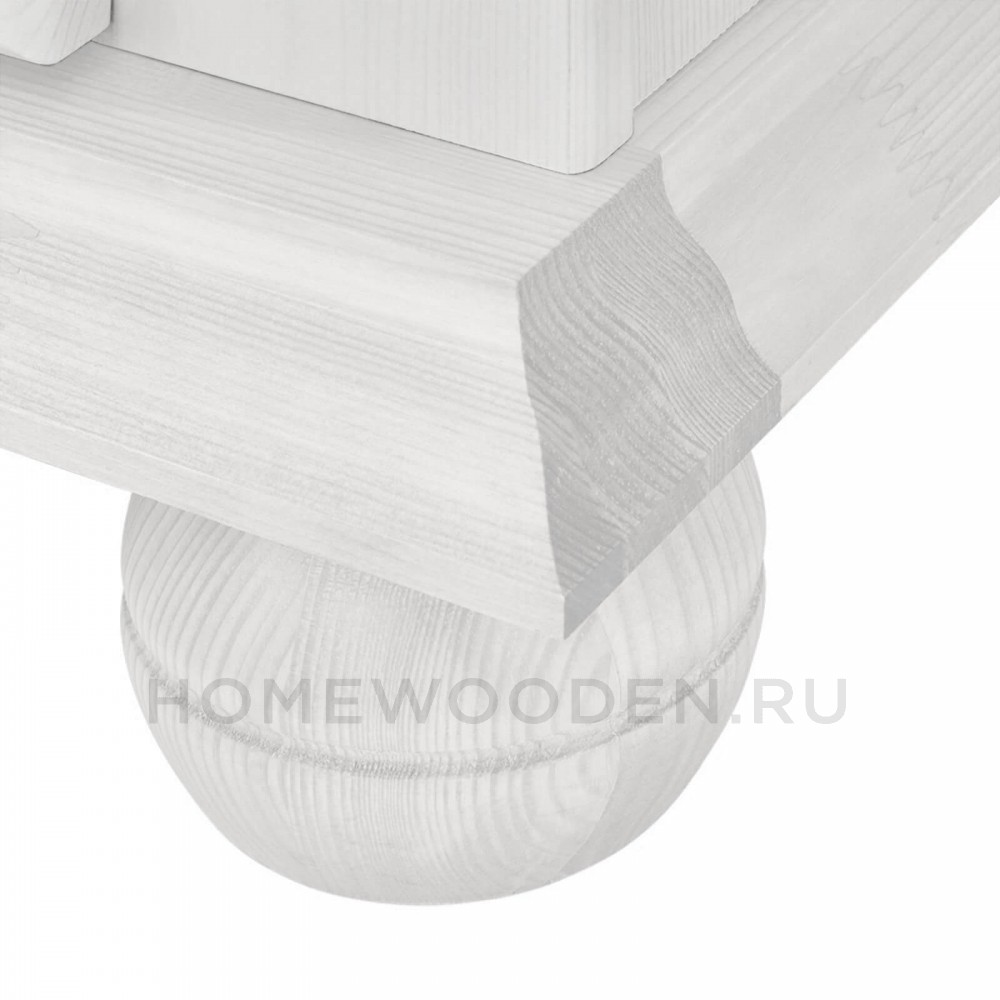 Стеллаж Хельсинки 01 из массива сосны