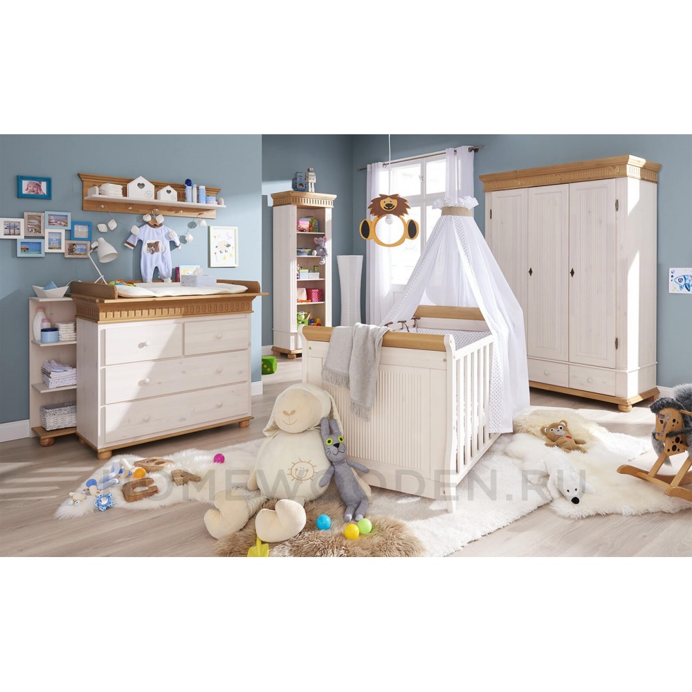 Стеллаж Хельсинки 01 из массива сосны