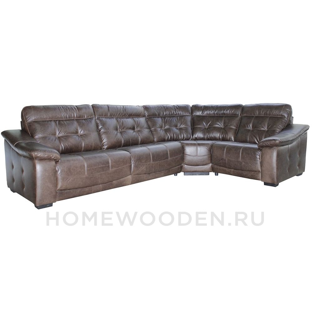 Диван угловой кожаный Мирано