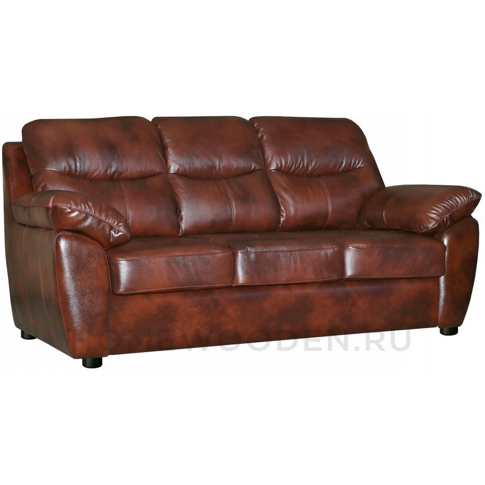 Кожаный Диван Плаза 3М