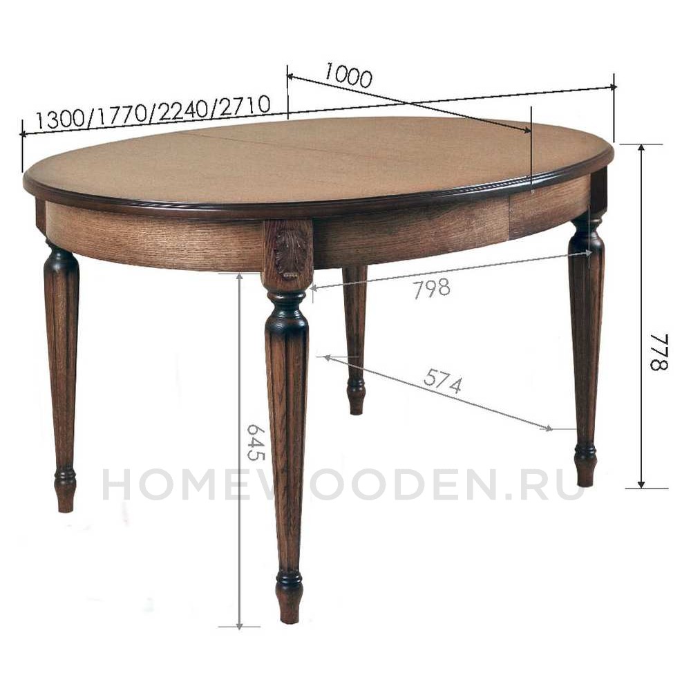 Стол Милана 14 П4.265.0.28 (323.02)