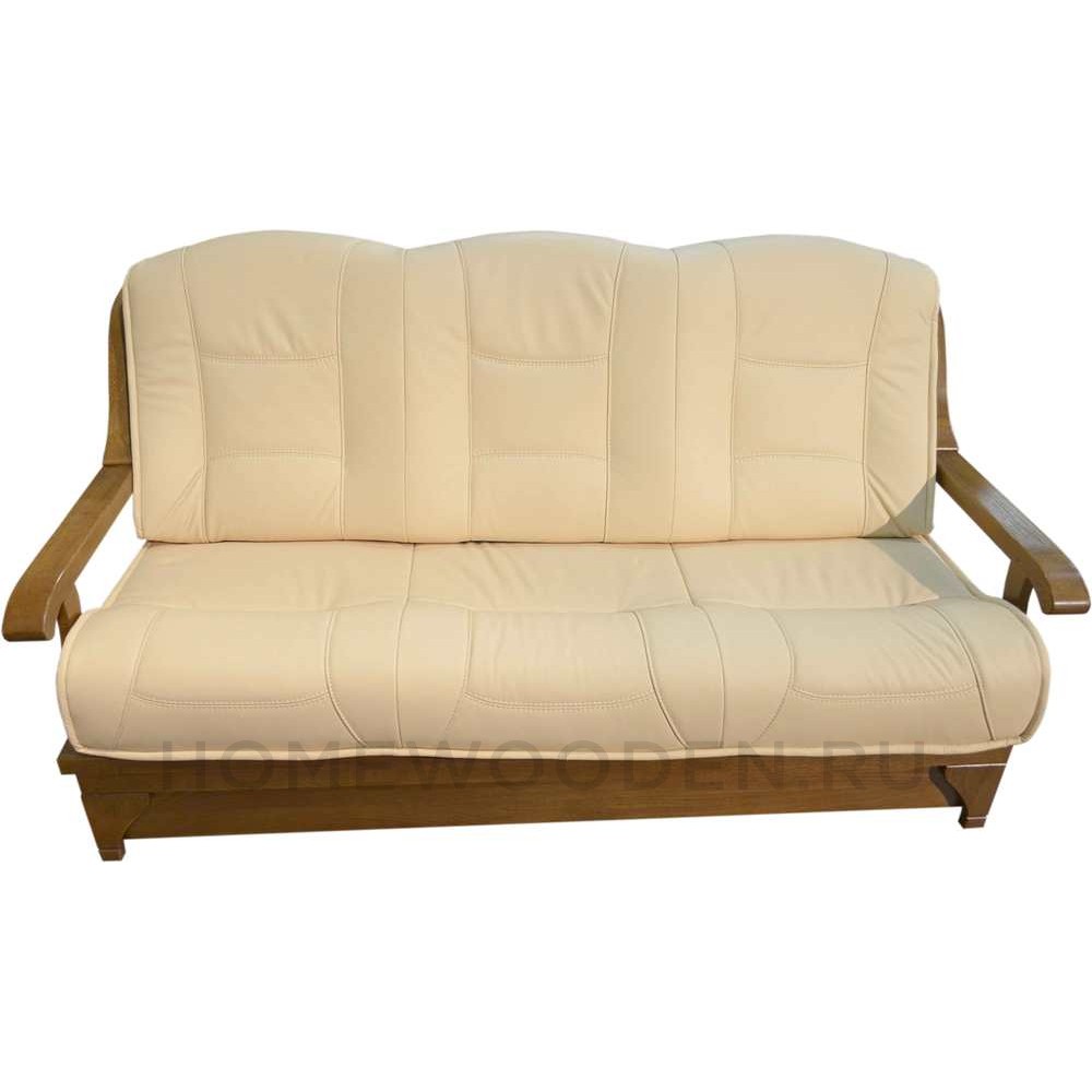 Кожаный диван кровать Партнер 3Р