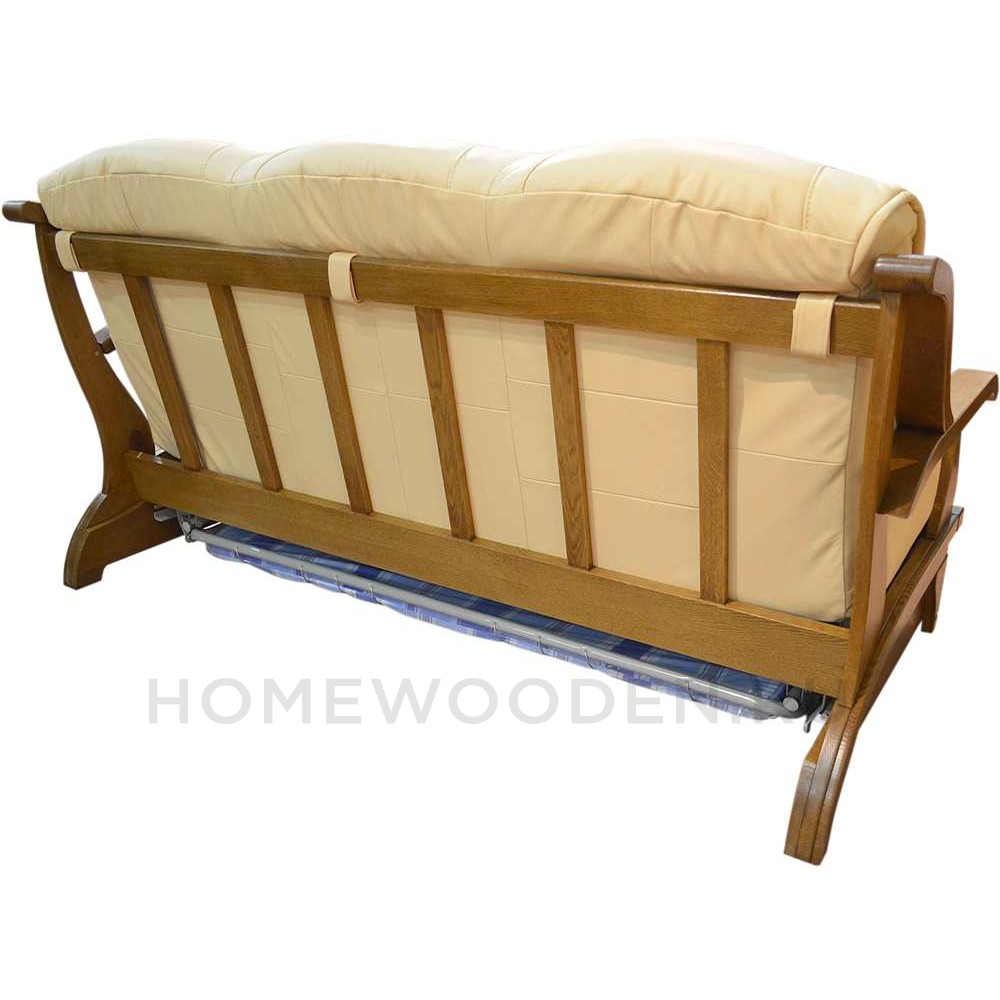 Кожаный диван кровать Партнер 3Р