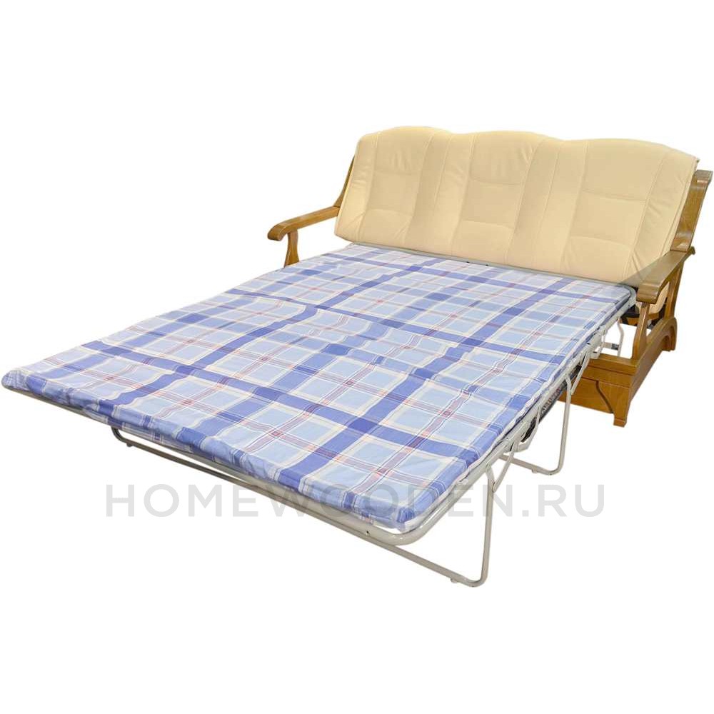 Кожаный диван кровать Партнер 3Р