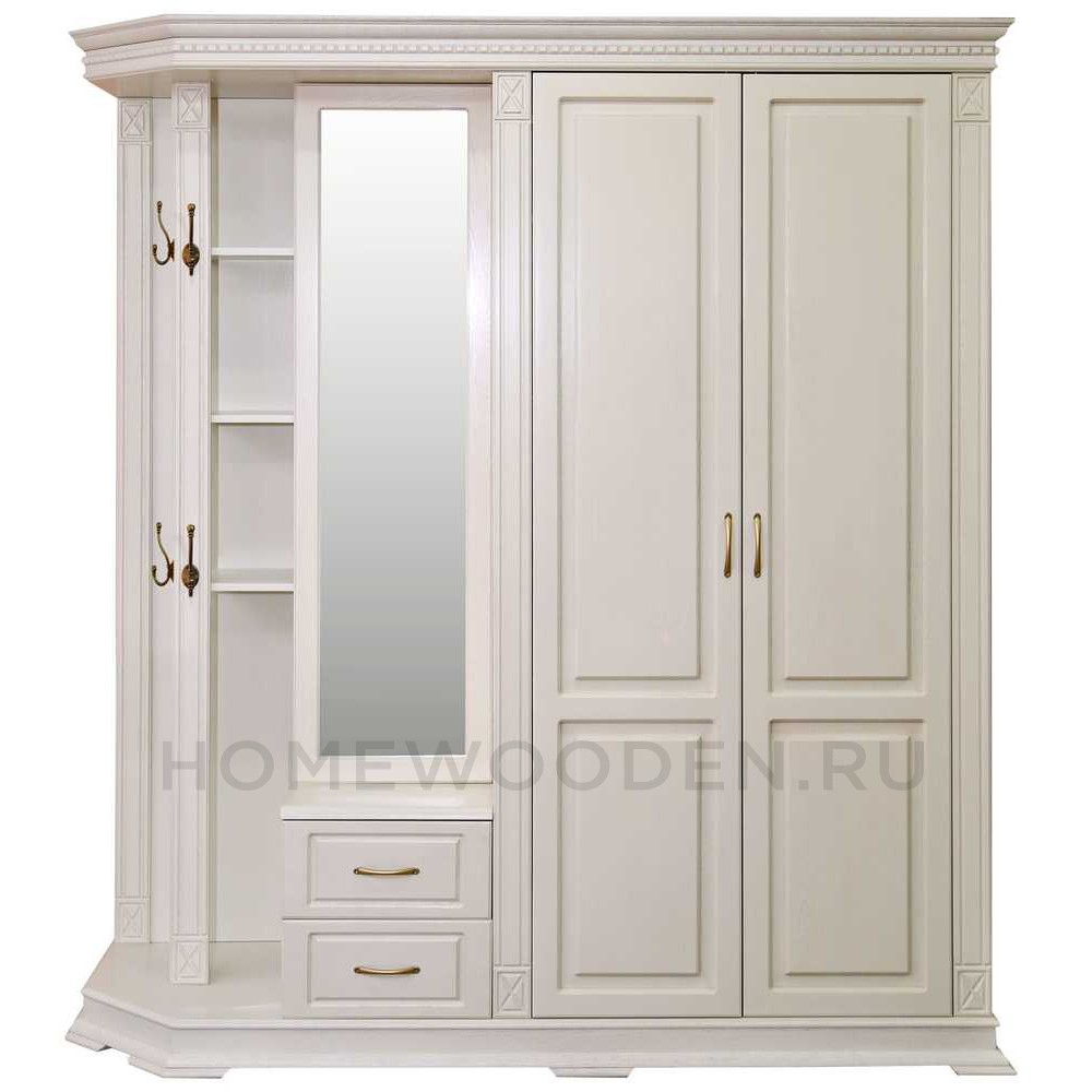 Шкаф комбинированный для прихожей Верди Классик П3.0487.3.01 (П433.01)