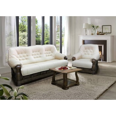 Диван и кресло Гамлет Натуральная кожа