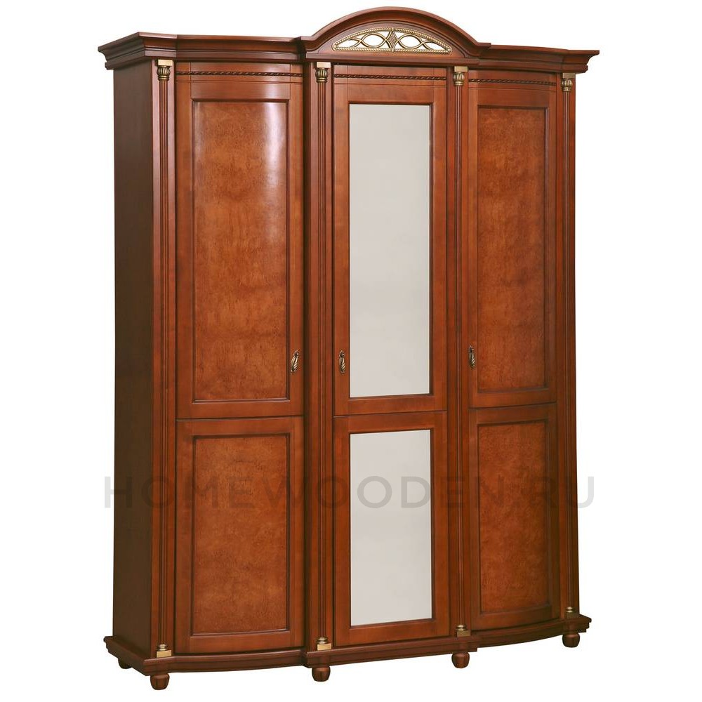 Шкаф для одежды 3д Валенсия Классик П3.0589.1.10 (П254.10)