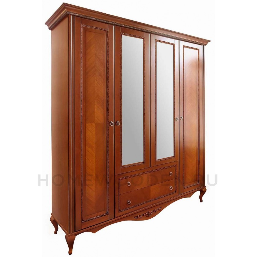 Шкаф 4-дверный Неаполь Т-454Д