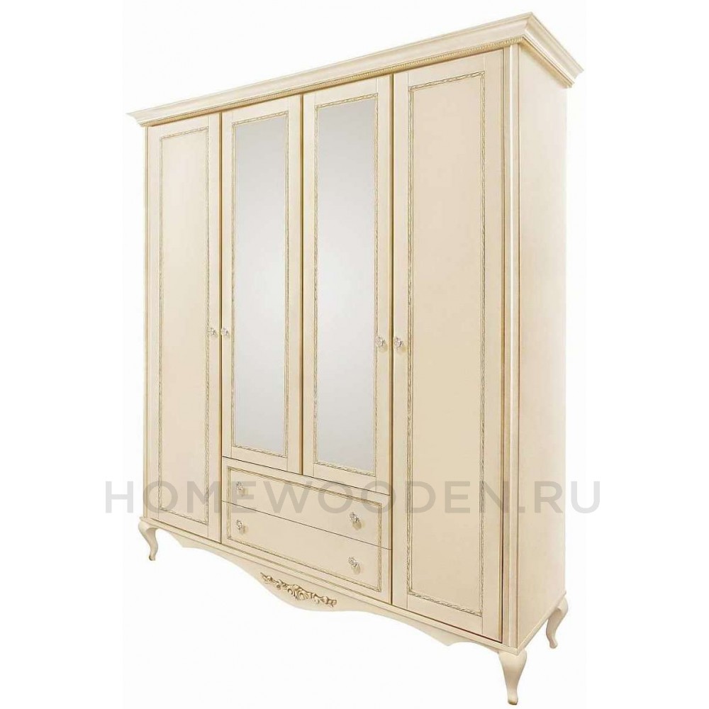 Шкаф 4-дверный Неаполь Т-454Д