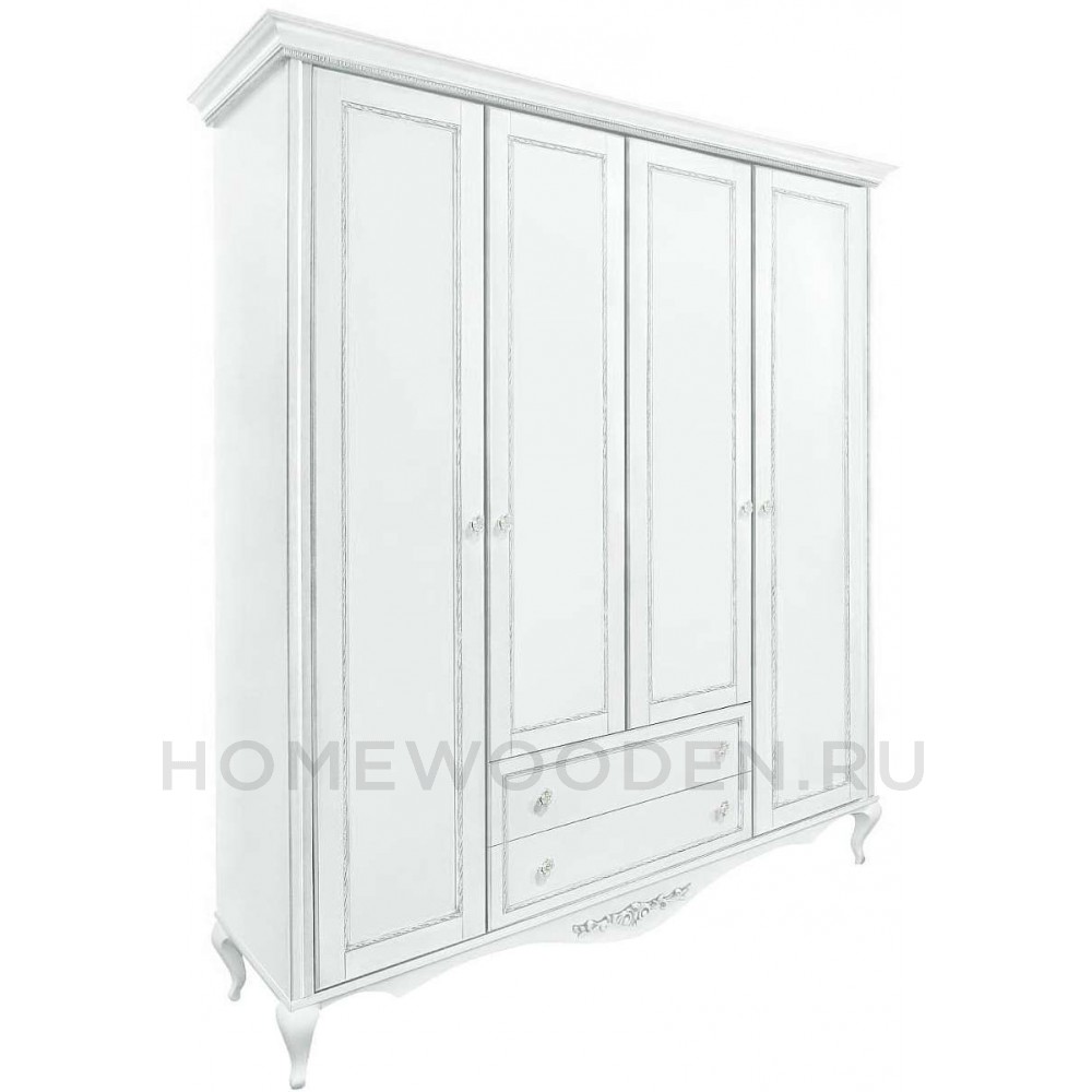 Шкаф 4-дверный Неаполь Т-454Д